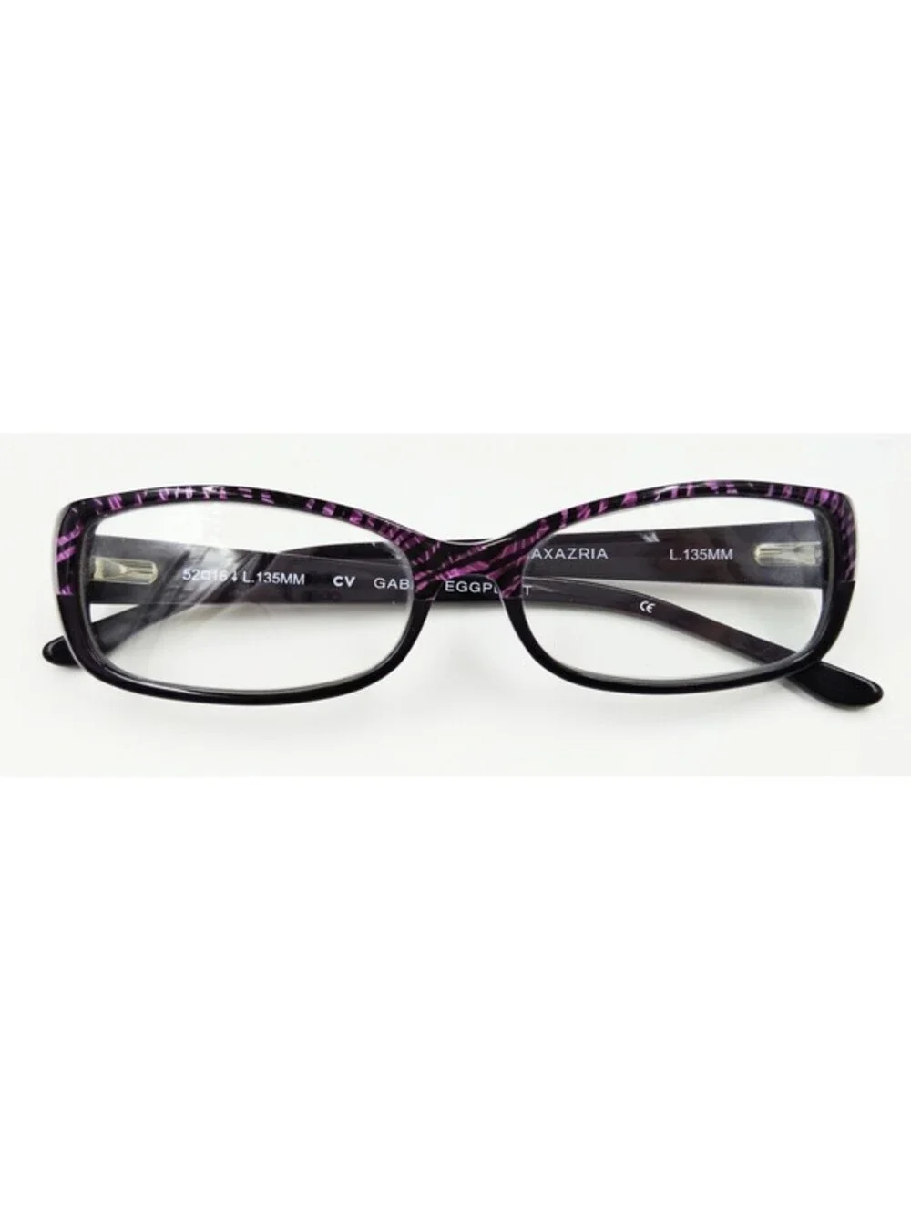 BCBGMAXAZRIA Gabby Eggplant Eyeglass Frames 52-16-135 Purple Women's w/ Case